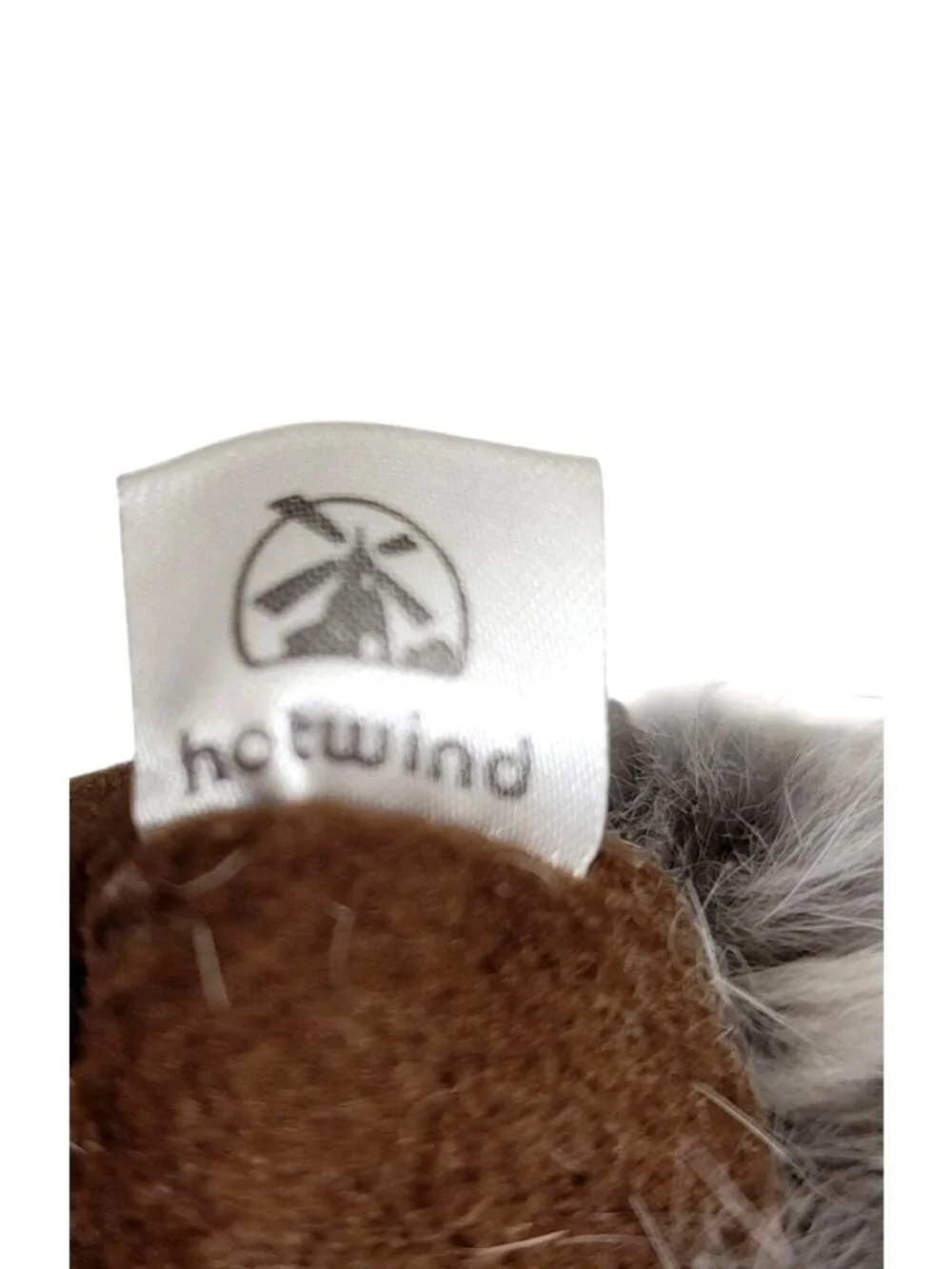 Womens Burgundy Gloves Faux Fur Trim Strap